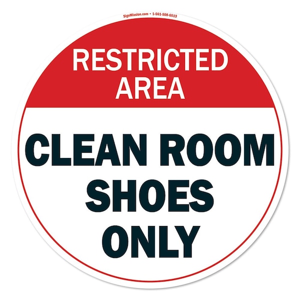 Clean Room Shoes Only 16in Non-Slip Floor Marker, 12PK, 16 in L, 16 in H, FD-2-C-16-12PK-99959
